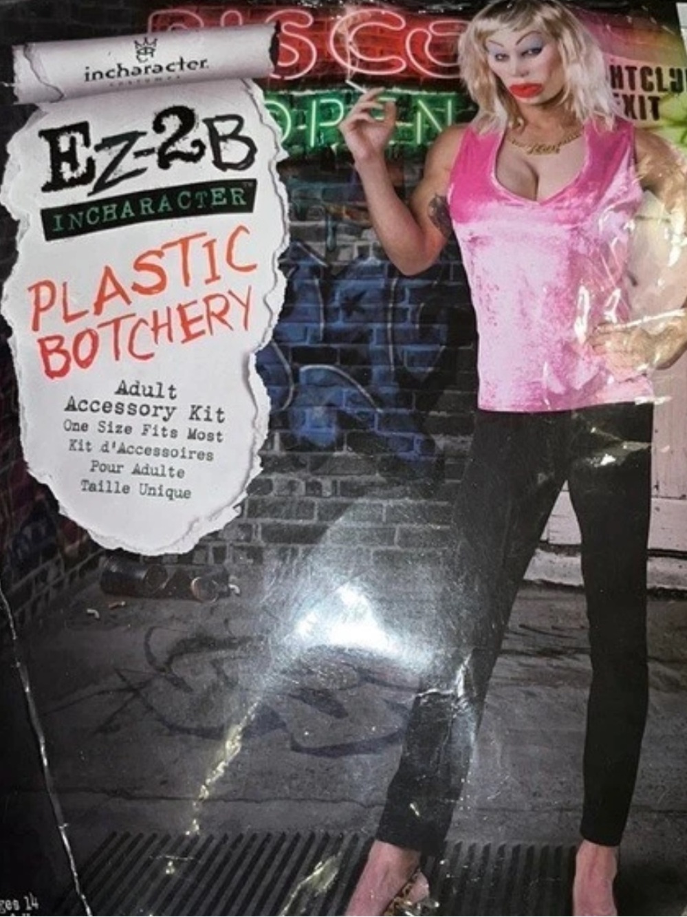 Plastic Botchery Halloween Costume size large adult